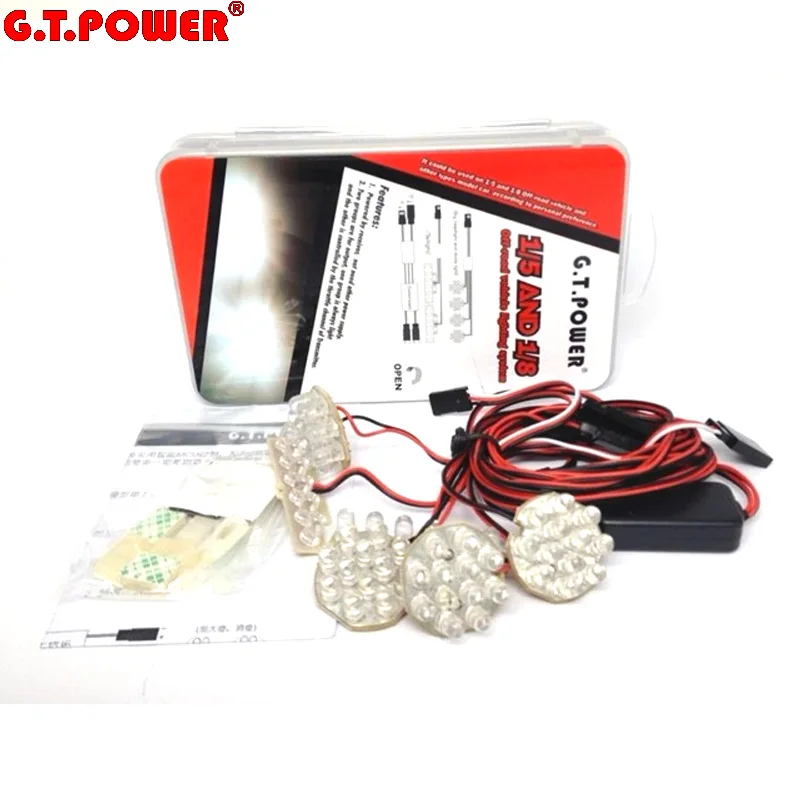 G.T.POWER LED Lighting System/Baja Light Set for 1/5 and 1/8 Off-Road Buggy RC Car Parts Accessories
G.T.POWER LED Lighting System/Baja Light Set for 1/5 and 1/8 Off-Road Buggy RC Car Parts Accessories