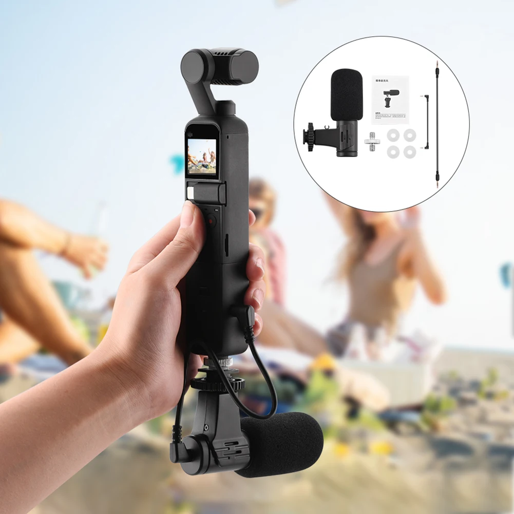 3.5mm Wired Microphone Recording Windproof Gimbal Camera Mic for Pocket 2
3.5mm Wired Microphone Recording Windproof Gimbal Camera Mic for Pocket 2