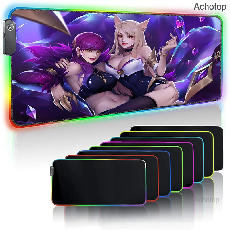LOL KDA ALL OUT Seraphine RGB Large Gaming Mouse Pad Gamer Led Computer Mousepad Anime Big with Backlight for Keyboard Desk Mat
LOL KDA ALL OUT Seraphine RGB Large Gaming Mouse Pad Gamer Led Computer Mousepad Anime Big with Backlight for Keyboard Desk Mat
