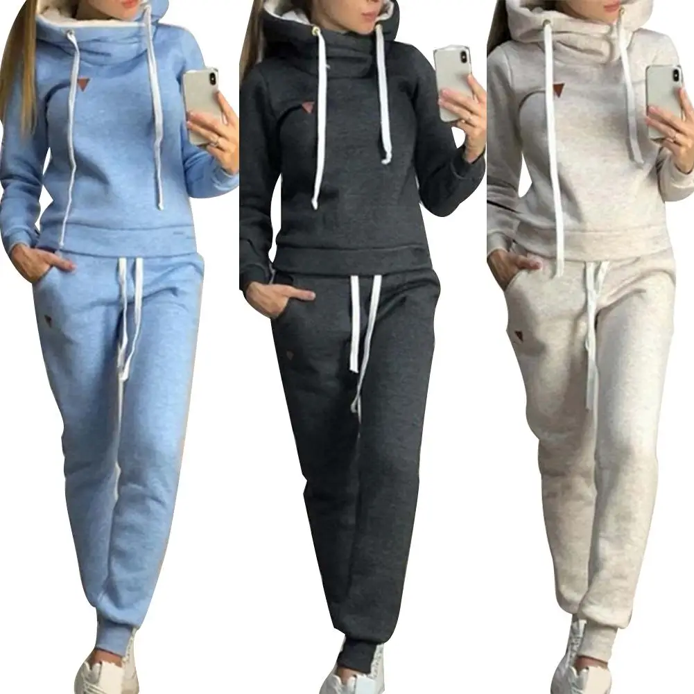 clothes two piece set women 2Pcs Women Jogging Suit Solid Color Tracksuits Fleece Lined Hoodies Pants Set clothes for women 2020
clothes two piece set women 2Pcs Women Jogging Suit Solid Color Tracksuits Fleece Lined Hoodies Pants Set clothes for women 2020
