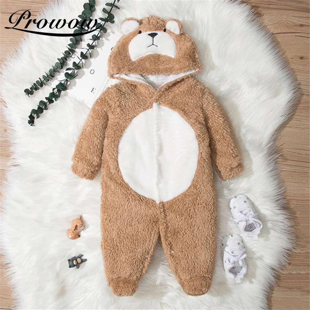 Prowow 2021 Flannel Baby Boys Footies Clothes Cartoon Bear Newborns Jumpsuit For Kids Boys Clothing Winter Warm Baby's Rompers
Prowow 2021 Flannel Baby Boys Footies Clothes Cartoon Bear Newborns Jumpsuit For Kids Boys Clothing Winter Warm Baby's Rompers