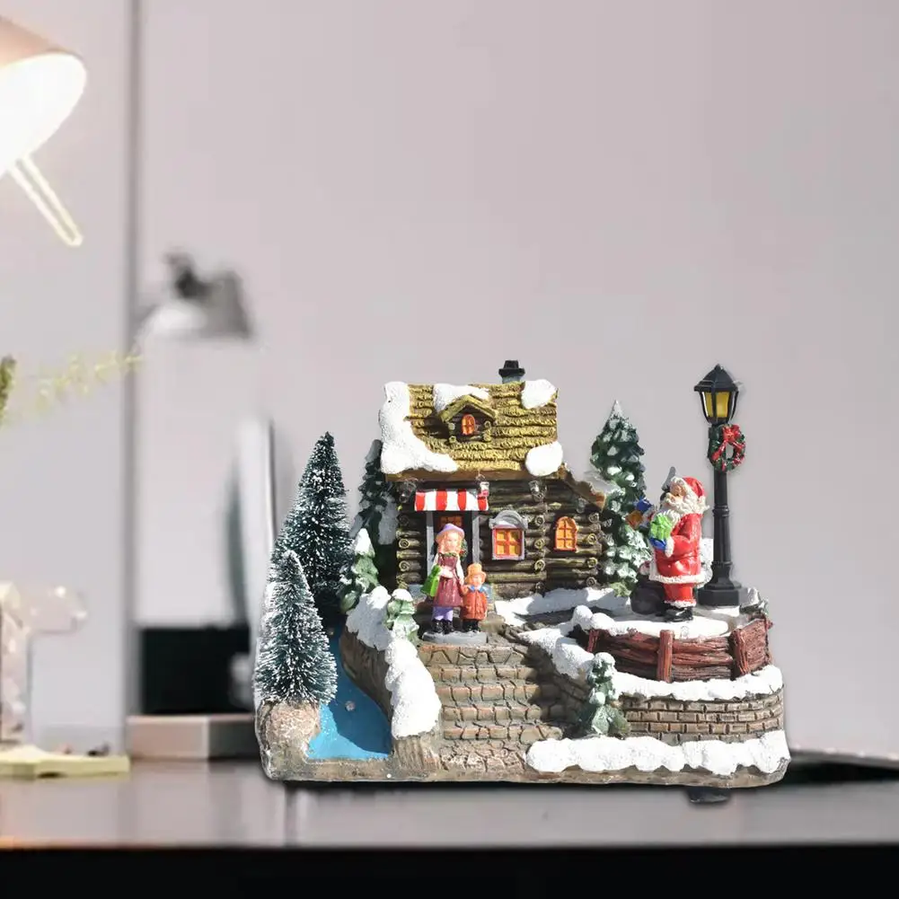 Resin Christmas Snow House LED Light Music Christmas Village Christmas Decoration For Home New Year 2022 Kids Gift
Resin Christmas Snow House LED Light Music Christmas Village Christmas Decoration For Home New Year 2022 Kids Gift