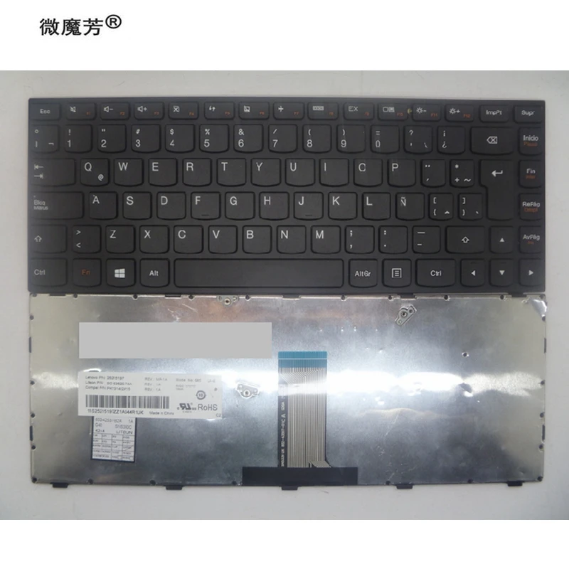 SP New laptop keyboard for lenovo xiaoxin 300 xiaoxin 305 G40 g40-30 g40-45 G40-70 G40-75 G40-80 n40-70 n40-30 B40-70 Flex2-14a
SP New laptop keyboard for lenovo xiaoxin 300 xiaoxin 305 G40 g40-30 g40-45 G40-70 G40-75 G40-80 n40-70 n40-30 B40-70 Flex2-14a