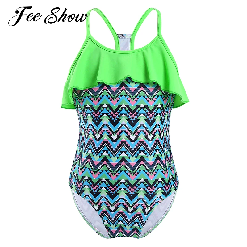 Kids Girls Children Swimwear Swimming Outfit Round Neck Straps Hollow Out Ruffle Trim Jumpsuit Bodysuit Swimming Bathing Suit 
Kids Girls Children Swimwear Swimming Outfit Round Neck Straps Hollow Out Ruffle Trim Jumpsuit Bodysuit Swimming Bathing Suit