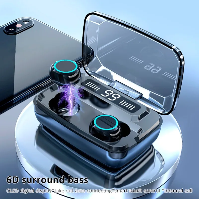 In-Ear Headphones True Wireless Earbuds Bluetooth Earphones Music Earphone TWS Hands Free Headset With Microphone For Phone
In-Ear Headphones True Wireless Earbuds Bluetooth Earphones Music Earphone TWS Hands Free Headset With Microphone For Phone