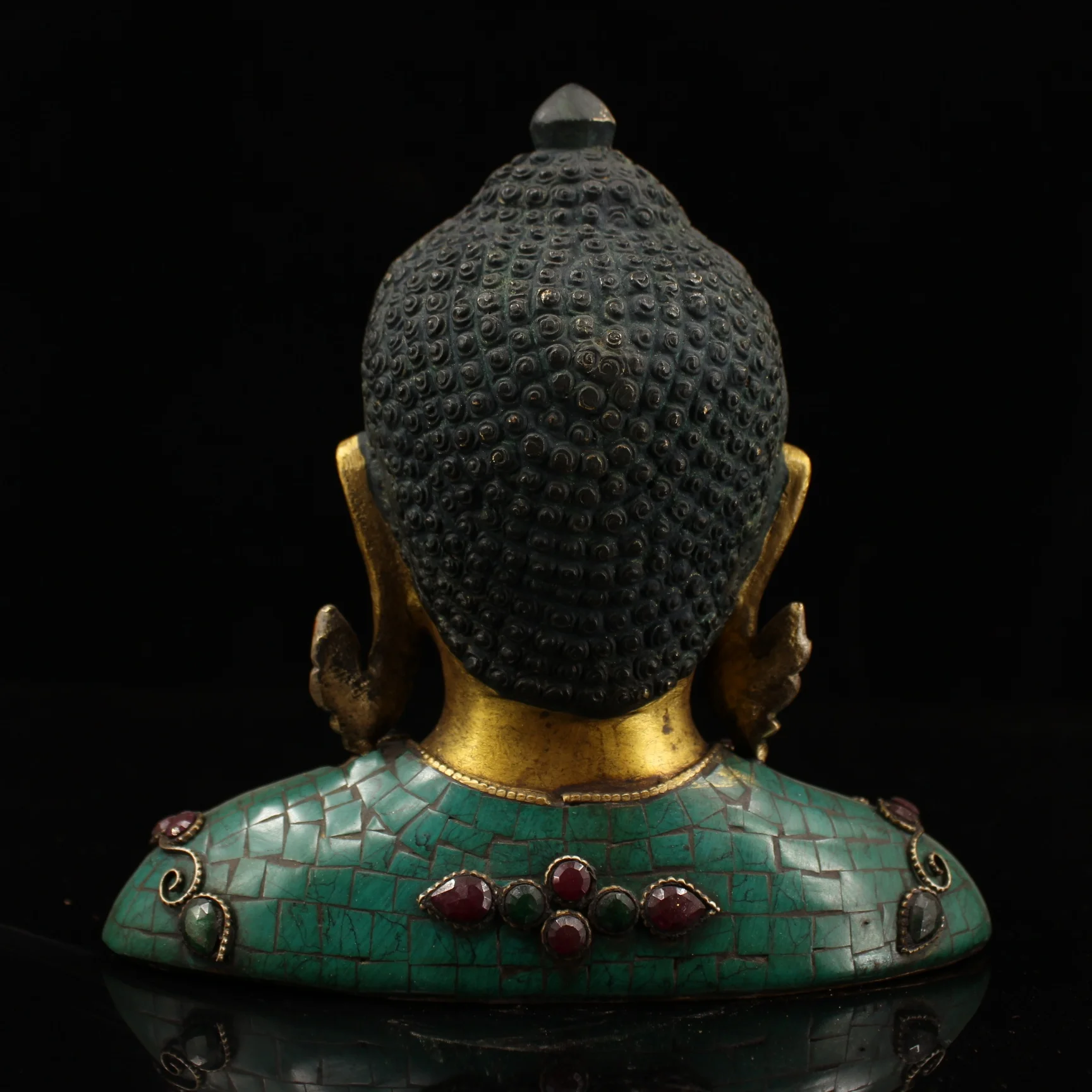 Tibetan Buddhist handmade buddha Statue, Old Pure copper Inlaid semi-precious stones turquoise Shakyamuni sculpture From Tibet
Tibetan Buddhist handmade buddha Statue, Old Pure copper Inlaid semi-precious stones turquoise Shakyamuni sculpture From Tibet