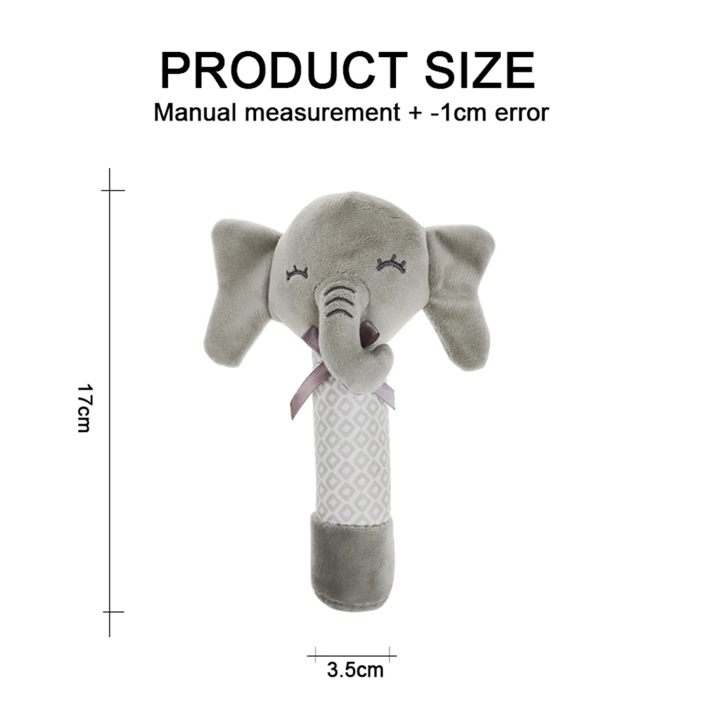 Squeaker Stick Baby Infant Rattle Newborn Hand Grip Stick for Newborn Kids Cartoon Shake and Grasp Stuffed Animal Toys
Squeaker Stick Baby Infant Rattle Newborn Hand Grip Stick for Newborn Kids Cartoon Shake and Grasp Stuffed Animal Toys