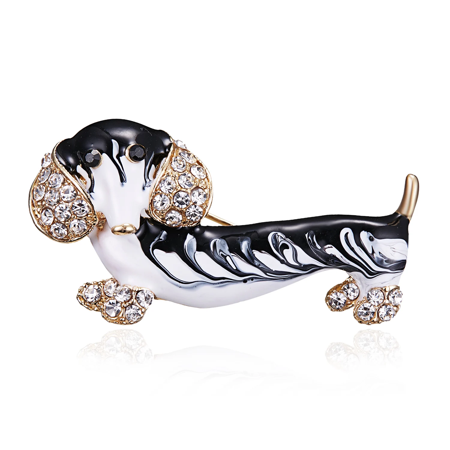 RINHOO Vintage Enamel Cute Dog Brooches For Women Small Cute Long Ear Puppy Brooch Pin Animal Fashion Jewelry Gift High Quality
RINHOO Vintage Enamel Cute Dog Brooches For Women Small Cute Long Ear Puppy Brooch Pin Animal Fashion Jewelry Gift High Quality