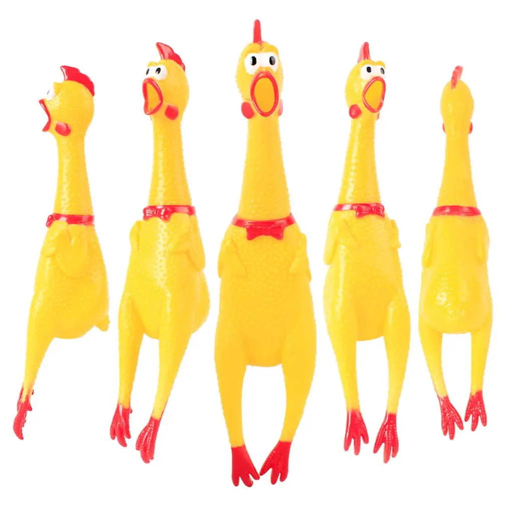1pcs Screaming Chicken Yellow Rubber Squaking Vent Squeeze Sound Toy Decompression Tool Novelty Durable Chicken Perfect Gift 
1pcs Screaming Chicken Yellow Rubber Squaking Vent Squeeze Sound Toy Decompression Tool Novelty Durable Chicken Perfect Gift