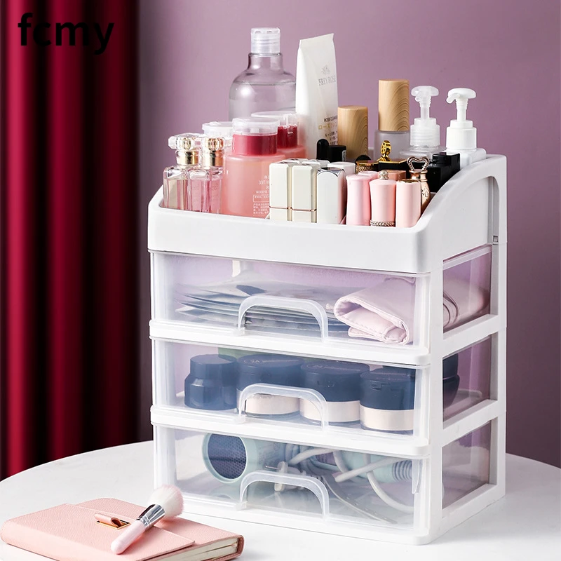 Cosmetics Storage Box Three Layer Drawer Makeup Jewelry Organizer Desktop Lipstick Nail Oil Container Beauty Cosmetic Case
Cosmetics Storage Box Three Layer Drawer Makeup Jewelry Organizer Desktop Lipstick Nail Oil Container Beauty Cosmetic Case