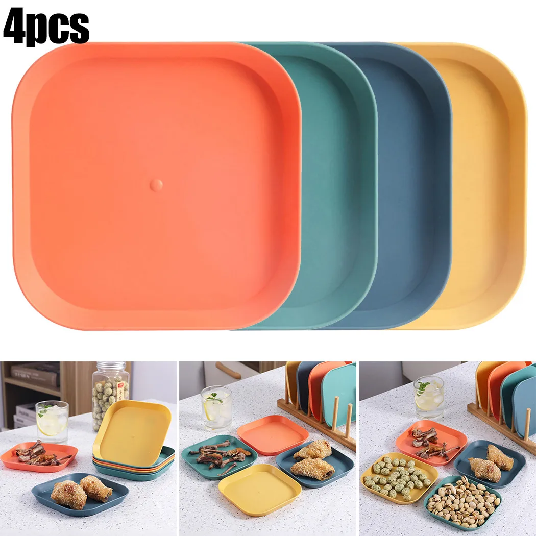 4pcs Unbreakable Dinner Dishes Lightweight Plates For Salad/ Pasta Fruit Food-safe PP 13.5 X 13.5 X 3cm Kitchen Dinnerware
4pcs Unbreakable Dinner Dishes Lightweight Plates For Salad/ Pasta Fruit Food-safe PP 13.5 X 13.5 X 3cm Kitchen Dinnerware