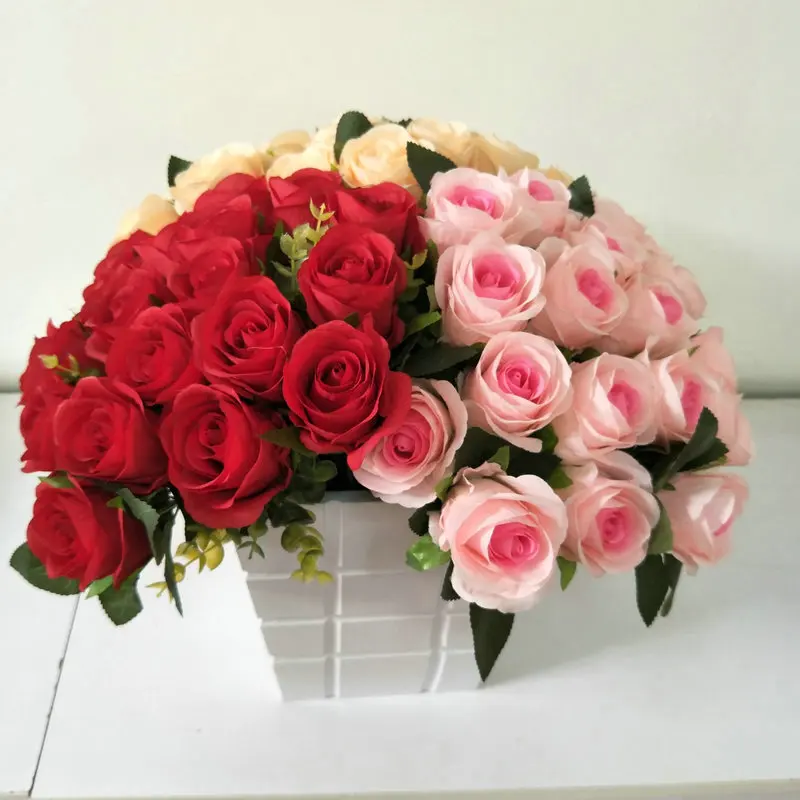 Artificial Flower Wedding Bridal Bouquet Simulation Rose Party Room Decor Centerpieces For Weddings 40cm 18 Branches Flower Boda
Artificial Flower Wedding Bridal Bouquet Simulation Rose Party Room Decor Centerpieces For Weddings 40cm 18 Branches Flower Boda