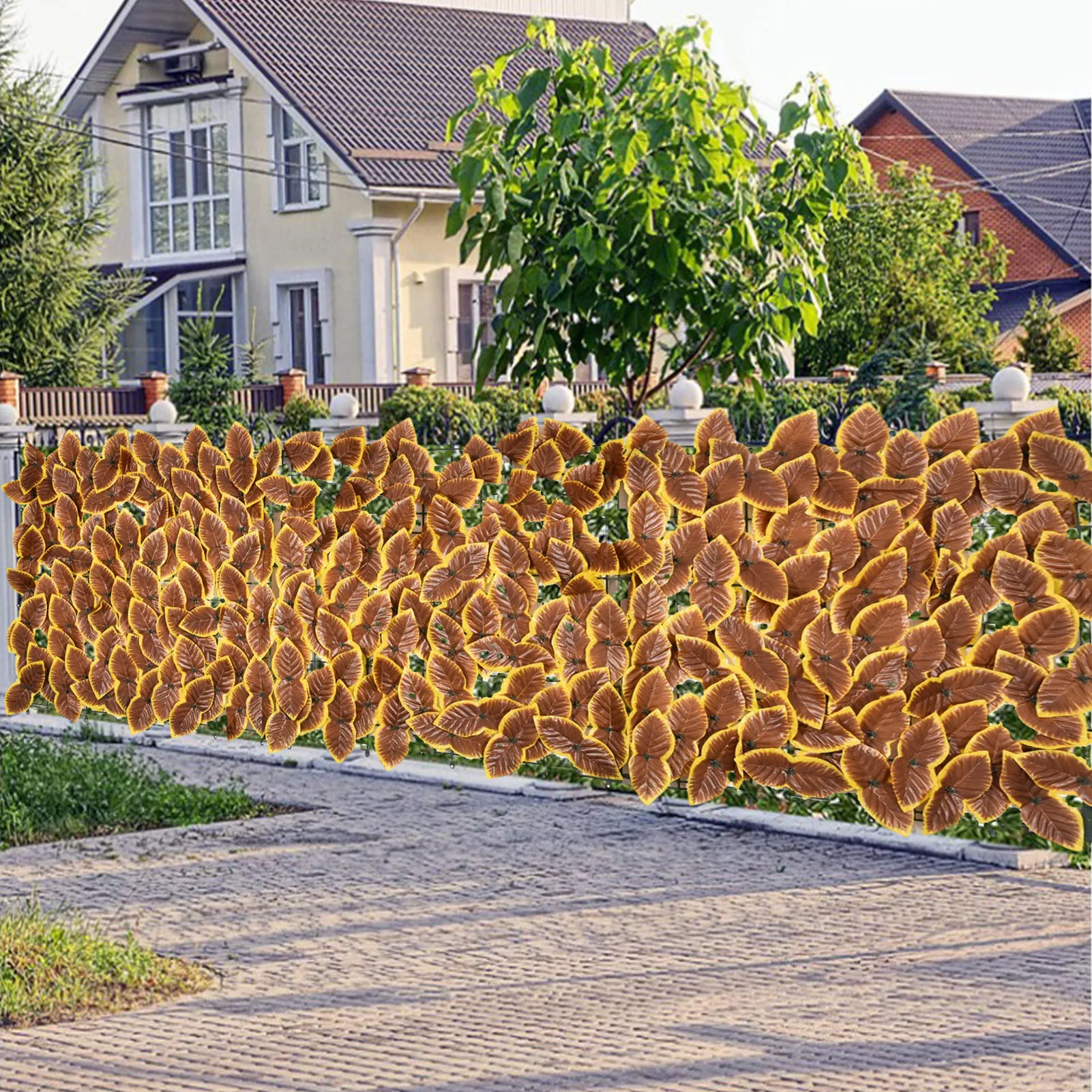 Artificial Leaf Garden Fence Screening Roll UV Fade Protected Privacy Artificial Fence Wall Landscaping Ivy Garden Fence Panel
Artificial Leaf Garden Fence Screening Roll UV Fade Protected Privacy Artificial Fence Wall Landscaping Ivy Garden Fence Panel