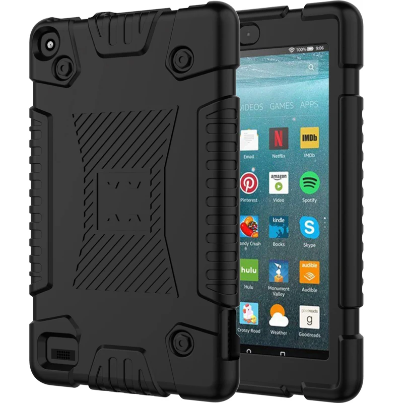 Защитный чехол для Amazon Kindle Fire 7 2019 Мягкий силиконовый fire HD7 противоударный