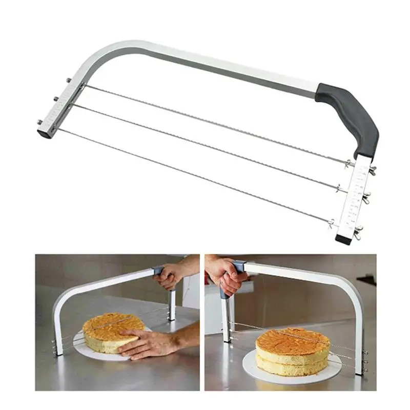 Adjustable Large 3 Blades Cake Cutter Interlayer Cake Slicer DIY Household Baking Tools Leveler Stainless Steel Cut Saw
Adjustable Large 3 Blades Cake Cutter Interlayer Cake Slicer DIY Household Baking Tools Leveler Stainless Steel Cut Saw