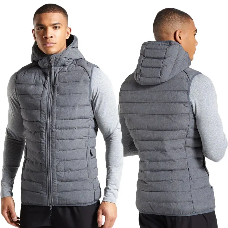 Autumn and Winter Outdoor Training Sports Fitness Men's Hooded Cotton-Padded Jacket Vest Thickened Men's Waistcoat
Autumn and Winter Outdoor Training Sports Fitness Men's Hooded Cotton-Padded Jacket Vest Thickened Men's Waistcoat