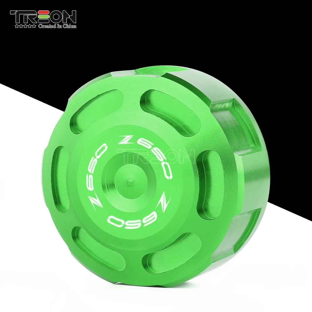 Мотоцикл CNC Алюминиевый задний тормозной жидкости Крышка Резервуара для Kawasaki Z650 Z