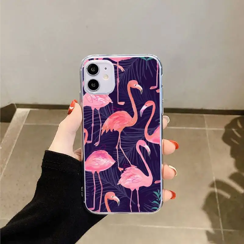 Flamingo cartoon cute animal pattern Phone Case Transparent for iPhone 6 7 8 11 12 s mini pro X XS XR MAX Plus
Flamingo cartoon cute animal pattern Phone Case Transparent for iPhone 6 7 8 11 12 s mini pro X XS XR MAX Plus