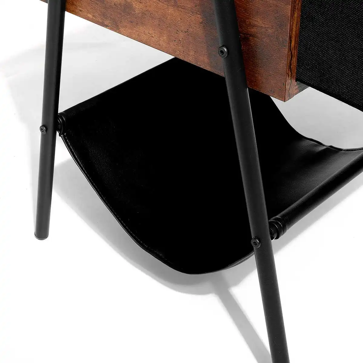 Industrial Nightstand Bedside End Table for Small Spaces with Wood Table with Drawer Metal Frame PU Hammock for Home Office
Industrial Nightstand Bedside End Table for Small Spaces with Wood Table with Drawer Metal Frame PU Hammock for Home Office
