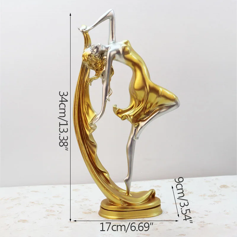 European Abstract Ballet Lady Figure Statue Creative Resin Character Sculpture Room Decor Ornament Home Decoration Accessories
European Abstract Ballet Lady Figure Statue Creative Resin Character Sculpture Room Decor Ornament Home Decoration Accessories