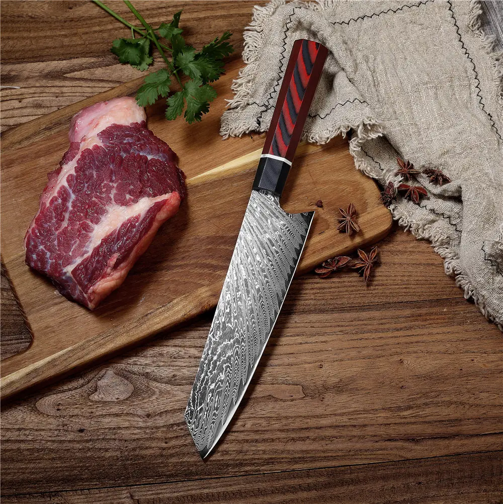 MASALONG Laser Damascus Cooking Tools High Quality Steel Slicing Butcher Chef Knives Kitchen 3
MASALONG Laser Damascus Cooking Tools High Quality Steel Slicing Butcher Chef Knives Kitchen 3