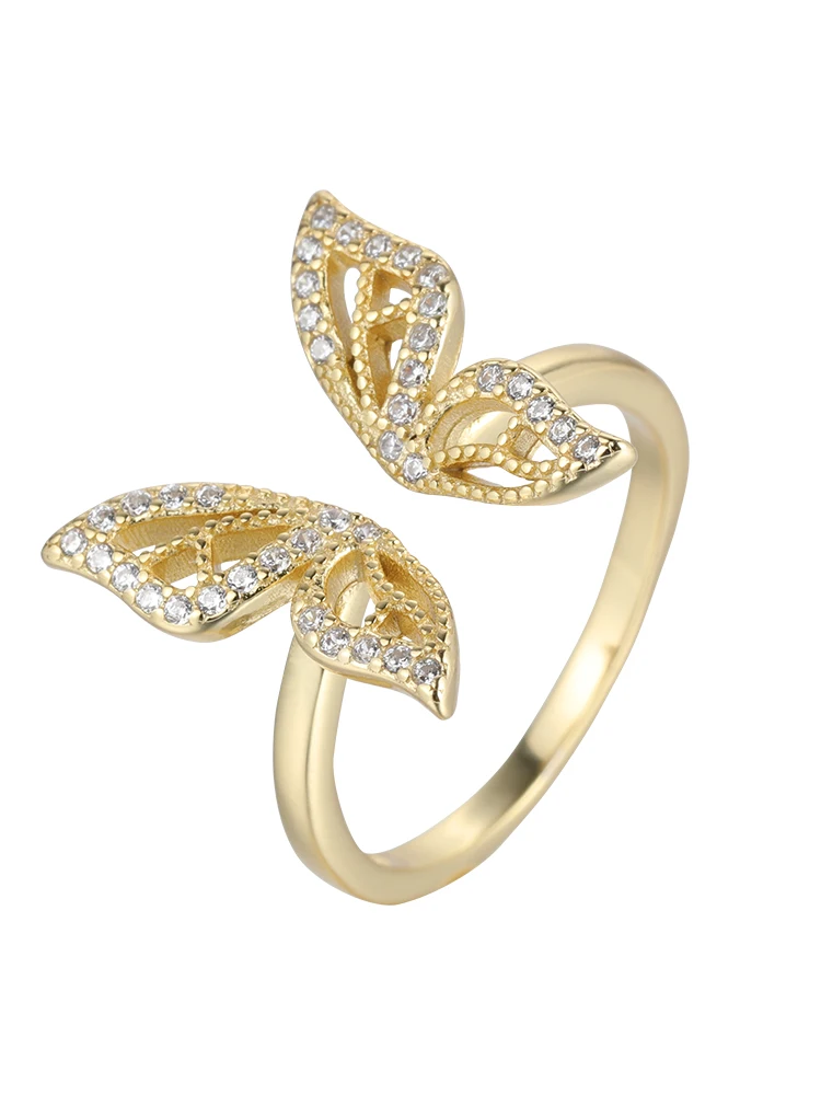 Elegant and Sweet Inlaid Zircon Gold Butterfly Rings For Woman 2021 Korean Fashion Jewelry Wedding Luxury Party Girl's Ring
Elegant and Sweet Inlaid Zircon Gold Butterfly Rings For Woman 2021 Korean Fashion Jewelry Wedding Luxury Party Girl's Ring