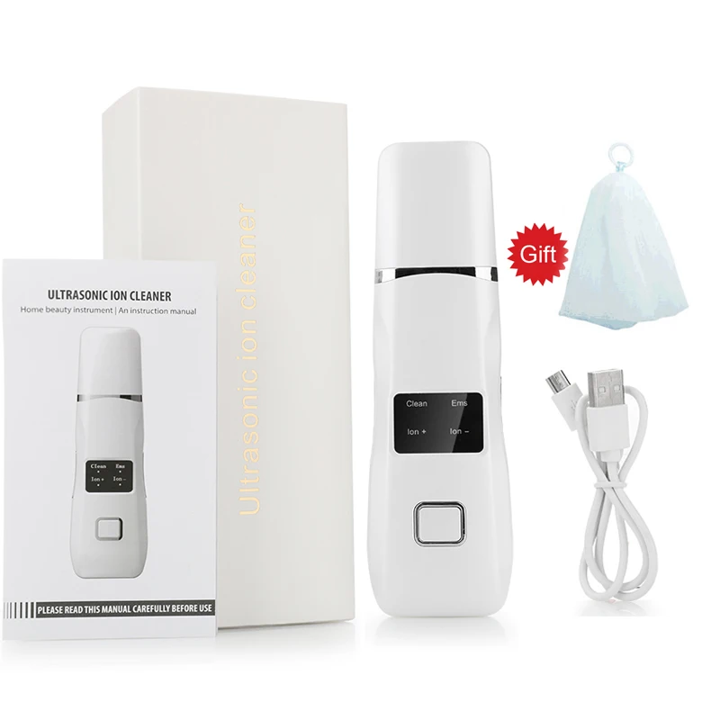 Ultrasonic Skin Scrubber Cleansing Blackhead Peeling Shovel Facial Pore Cleaner Reduce Wrinkles Facial Lifting Peeling Tool
Ultrasonic Skin Scrubber Cleansing Blackhead Peeling Shovel Facial Pore Cleaner Reduce Wrinkles Facial Lifting Peeling Tool