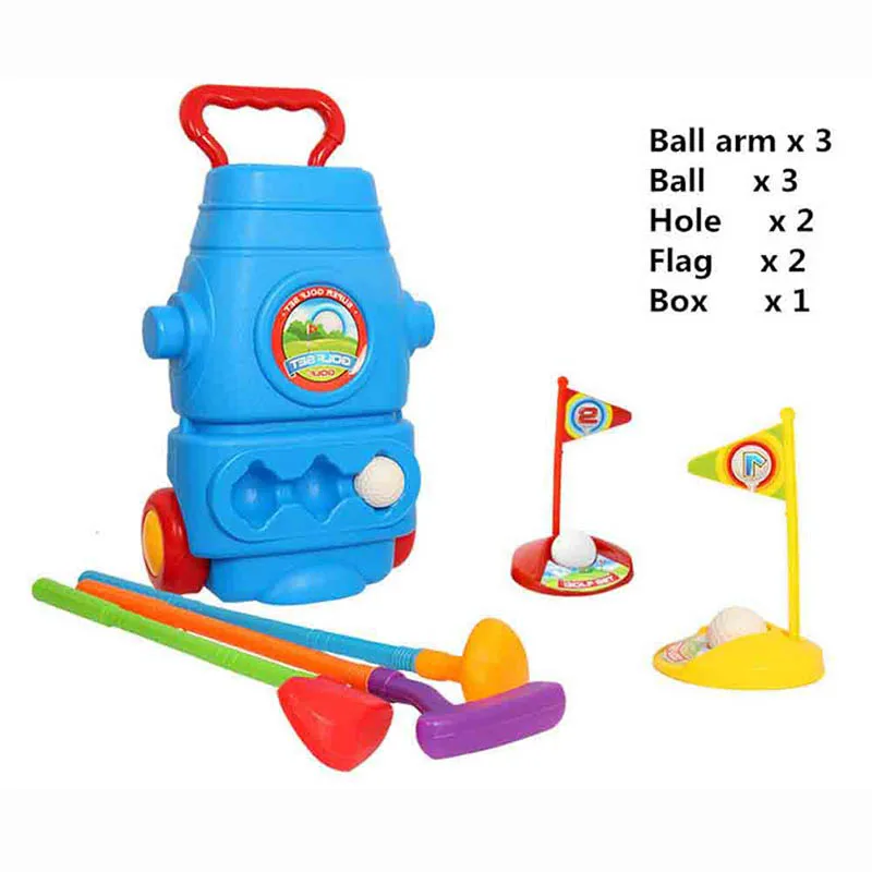 CRESTGOLF Multicolor Plastic Mini Golf Club Set Toys for Children Kids Indoor Outdoor Backyard Sports Game Sets | Спорт и