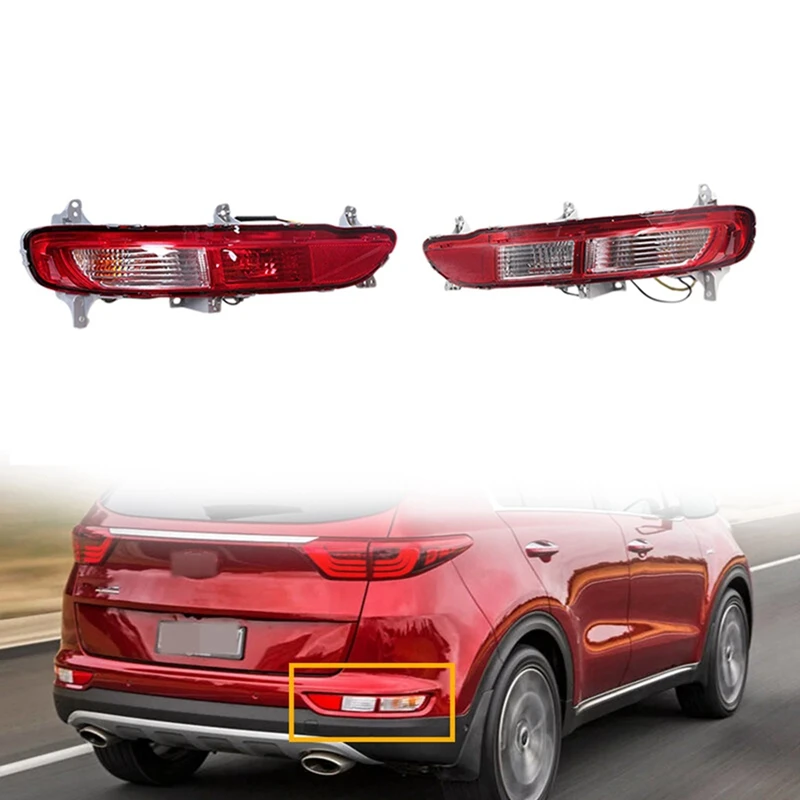 Car Left Right Rear Bumper Fog Light Parking Warning Reflector LED Taillights for Kia K5 Sportage 2016 2017 2018
Car Left Right Rear Bumper Fog Light Parking Warning Reflector LED Taillights for Kia K5 Sportage 2016 2017 2018