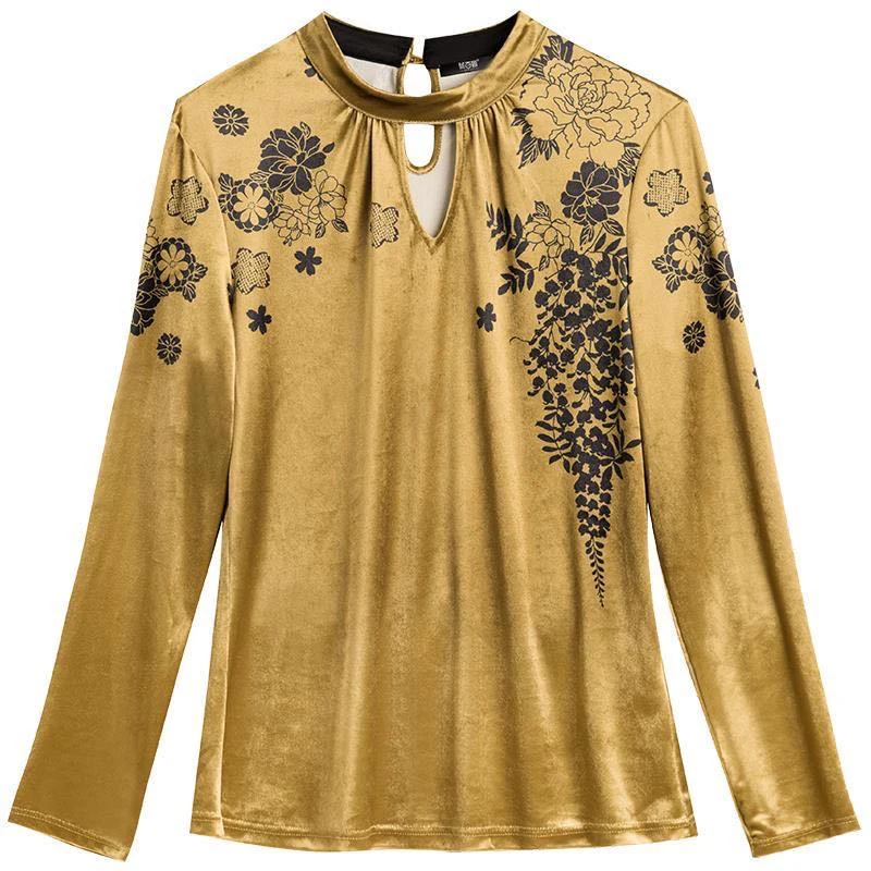 Fashion luxury long-sleeved blouse women's autumn 2020 new casual loose print inner wear hollow stand collar bottoming shirt
Fashion luxury long-sleeved blouse women's autumn 2020 new casual loose print inner wear hollow stand collar bottoming shirt