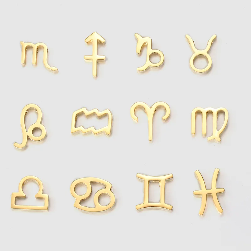 JUJIE 316L Stainless Steel Zodiac Accessories Charms For Necklace Bracelet Pendant Constellations Jewelry Wholesale/Dropshipping
JUJIE 316L Stainless Steel Zodiac Accessories Charms For Necklace Bracelet Pendant Constellations Jewelry Wholesale/Dropshipping