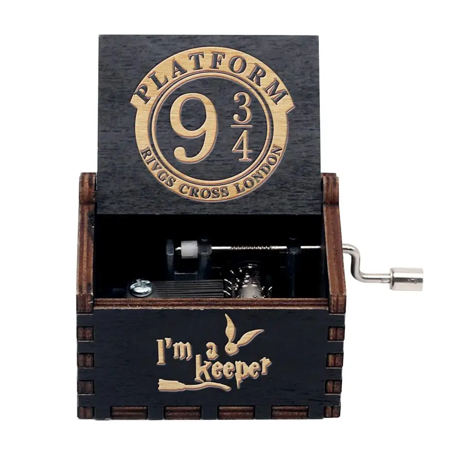 Direct selling wood carving music box hand crank music box Harry theme music box birthday gift gif
Direct selling wood carving music box hand crank music box Harry theme music box birthday gift gif
