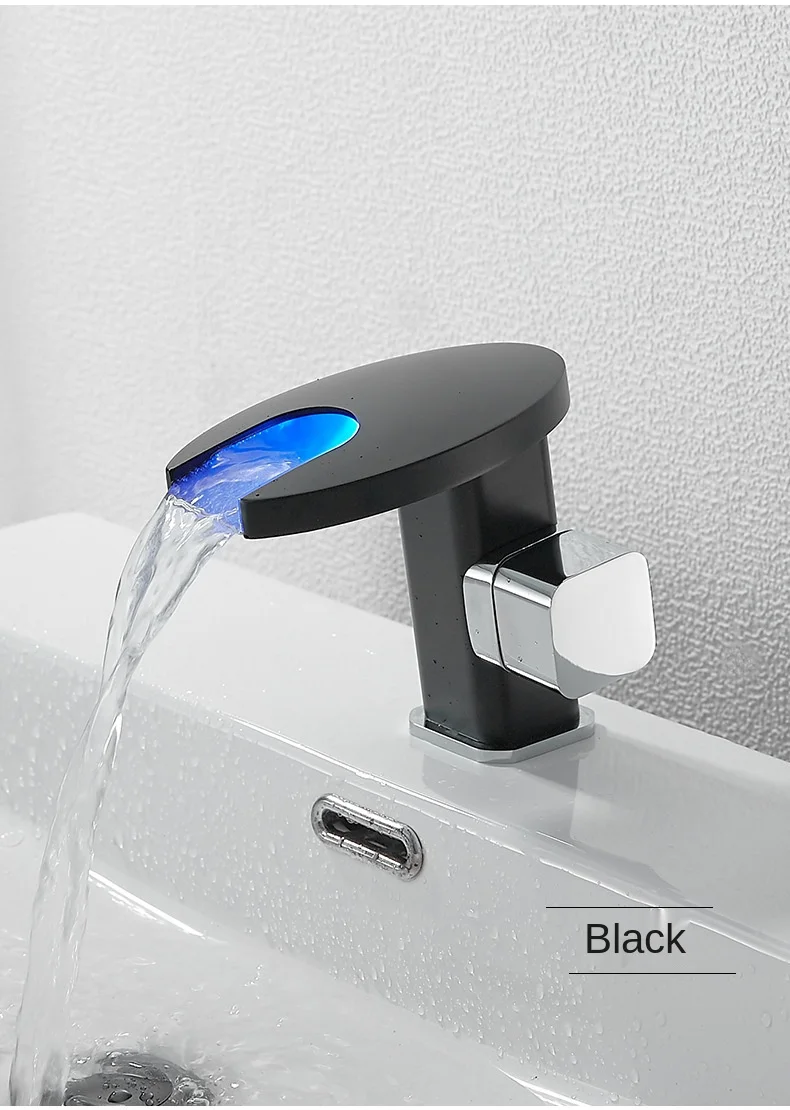 Bathroom Toilet Led Waterfall Type Water Outlet Basin Faucet Single Hole Wash Basin Under The Platform Basin Bathroom Faucet
Bathroom Toilet Led Waterfall Type Water Outlet Basin Faucet Single Hole Wash Basin Under The Platform Basin Bathroom Faucet