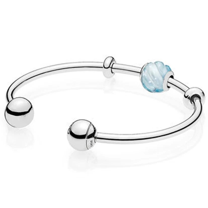 NEW 100% 925 Sterling Silver New 1:1 Inspiration Relaxation Sea Open Bracelet Set 
NEW 100% 925 Sterling Silver New 1:1 Inspiration Relaxation Sea Open Bracelet Set