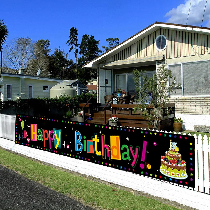2021 New Happy Birthday Party Banner Garden Decoration Banner Holiday Supplies Adult Gift Background Layout
2021 New Happy Birthday Party Banner Garden Decoration Banner Holiday Supplies Adult Gift Background Layout