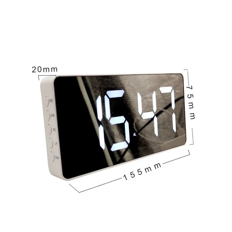 LED Alarm Clock Digital Desktop Clock Watch Table Electronic Clock with USB Chargers Temperature Date Display Snooze Function
LED Alarm Clock Digital Desktop Clock Watch Table Electronic Clock with USB Chargers Temperature Date Display Snooze Function