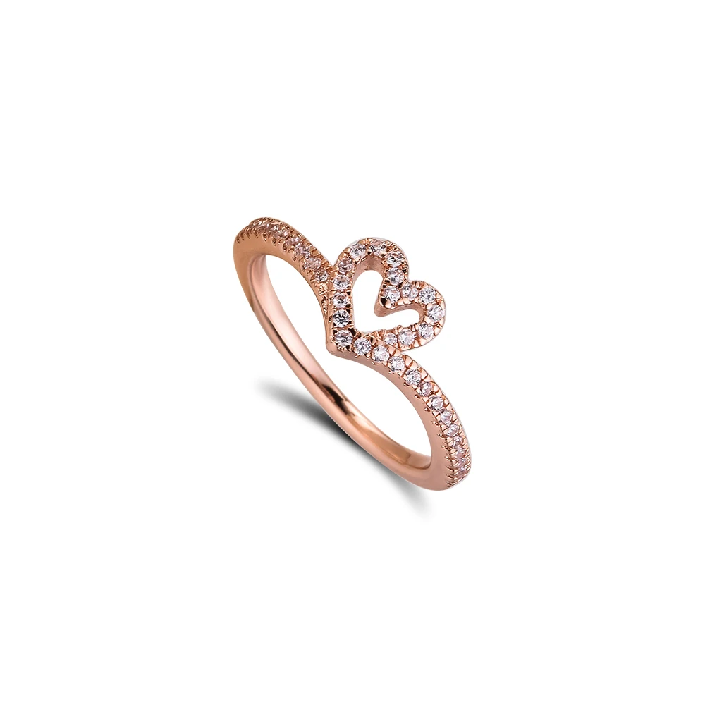 Fashion Female Rings Sparkling Wishbone Heart Ring Sterling Silver Jewelry Rings For Woman Party Jewelry Making
Fashion Female Rings Sparkling Wishbone Heart Ring Sterling Silver Jewelry Rings For Woman Party Jewelry Making