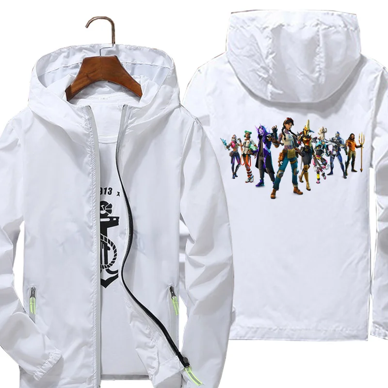 Custom Men Women Fornite 4 Jackets Thin Hooded Running Jackets Windproof Repellent Cycling Windbreaker Clothing
Custom Men Women Fornite 4 Jackets Thin Hooded Running Jackets Windproof Repellent Cycling Windbreaker Clothing