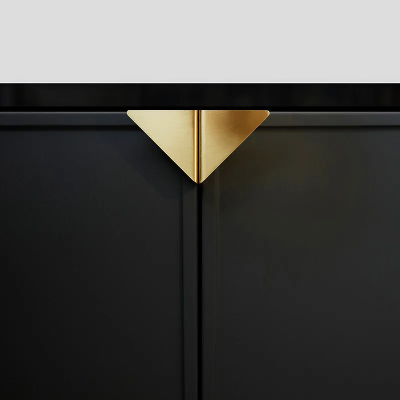 Triangle shape/DIY Creative Solid Brass Cabinet Hidded Handle Pull Furniture Drawer Desser Gold/Black Knobs and Handles
Triangle shape/DIY Creative Solid Brass Cabinet Hidded Handle Pull Furniture Drawer Desser Gold/Black Knobs and Handles