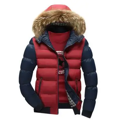 Men's Fur Collar Coat Fashion Winter Zipper Thick Patchwork Windbreaker Outwear Warm Cotton Jacket Men's Coat Outdoor Long
Men's Fur Collar Coat Fashion Winter Zipper Thick Patchwork Windbreaker Outwear Warm Cotton Jacket Men's Coat Outdoor Long