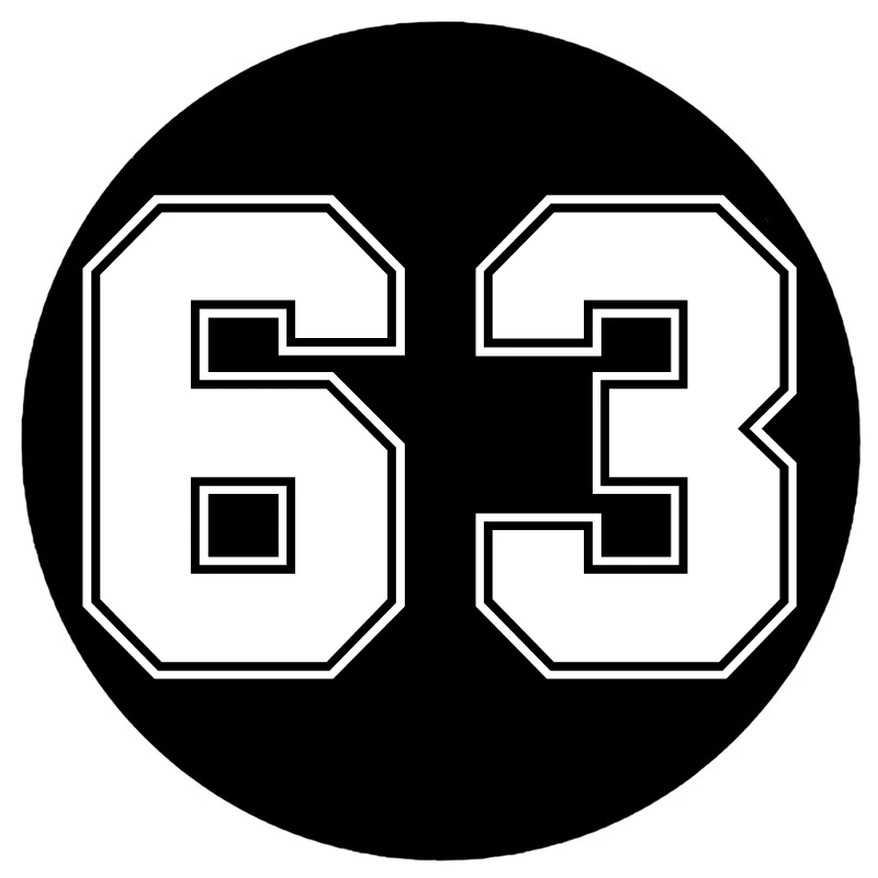 LLY-0310 Personality Car Stickers Number 63 Modeling Decals PVC Waterproof Auto Decors on Cars Body Bumper Rear Window Decals
LLY-0310 Personality Car Stickers Number 63 Modeling Decals PVC Waterproof Auto Decors on Cars Body Bumper Rear Window Decals