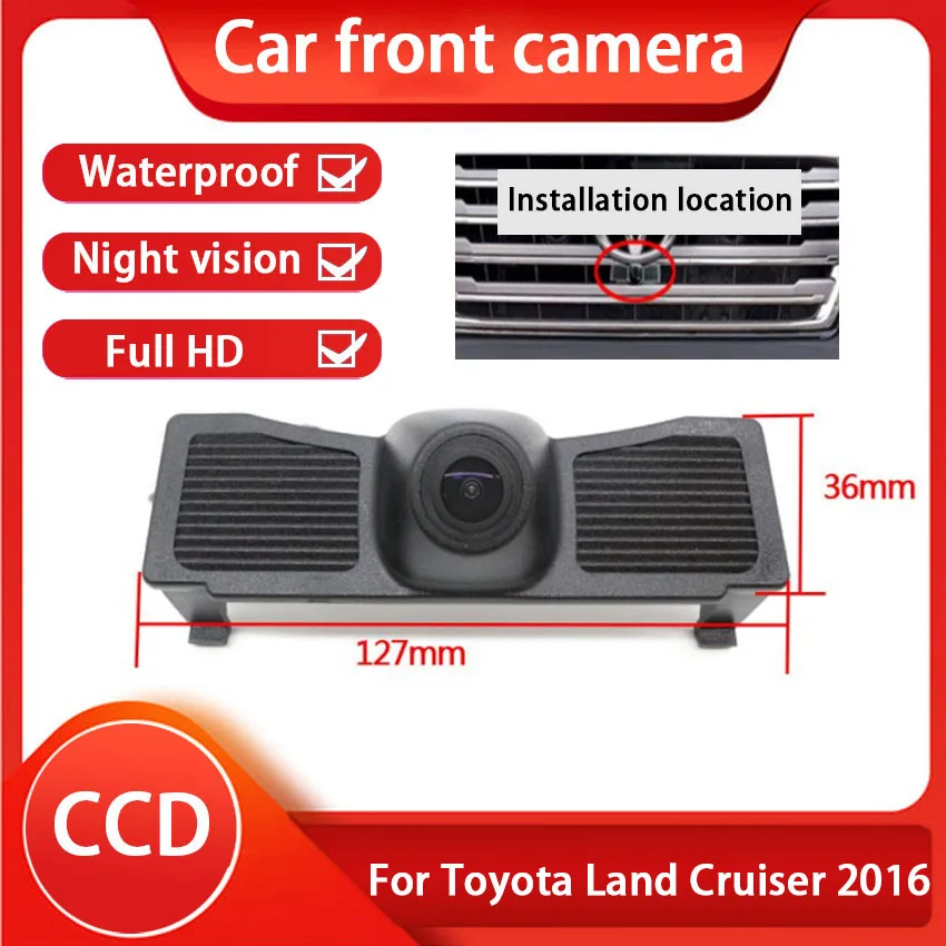 Car Front View Camera For Toyota Land Cruiser 2016 high quality Full HD CCD Camera Not Reverse Rear Parking Camera Accessories
Car Front View Camera For Toyota Land Cruiser 2016 high quality Full HD CCD Camera Not Reverse Rear Parking Camera Accessories