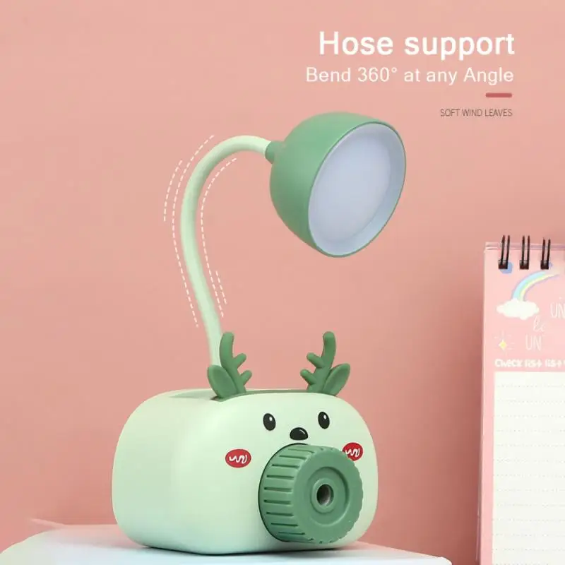 Cartoon LED Desk Lamp With Pencil Sharpener Pen Holder Table Lamp For Child Student Eye Protection Reading Light Night Lilght
Cartoon LED Desk Lamp With Pencil Sharpener Pen Holder Table Lamp For Child Student Eye Protection Reading Light Night Lilght