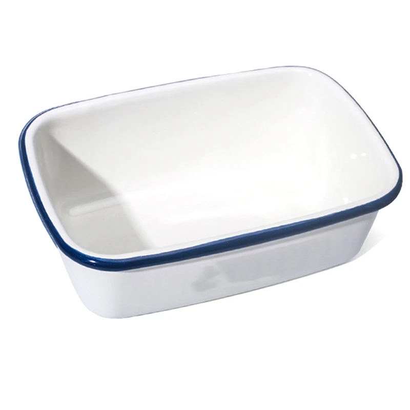Enamel Enamel Rectangular Thickened Fresh-Keeping Box Snack Box Butter Box Wood Cover Curling Porcelain Box
Enamel Enamel Rectangular Thickened Fresh-Keeping Box Snack Box Butter Box Wood Cover Curling Porcelain Box