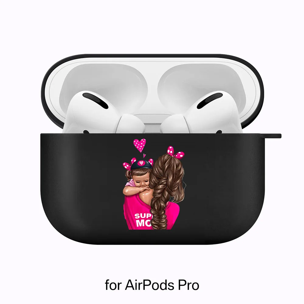 Silicone Cover for Airpods 1/2 Earphone Mom Love Baby Black Soft Protector Fundas Airpods Pro Case Air Pods ChargingBags
Silicone Cover for Airpods 1/2 Earphone Mom Love Baby Black Soft Protector Fundas Airpods Pro Case Air Pods ChargingBags