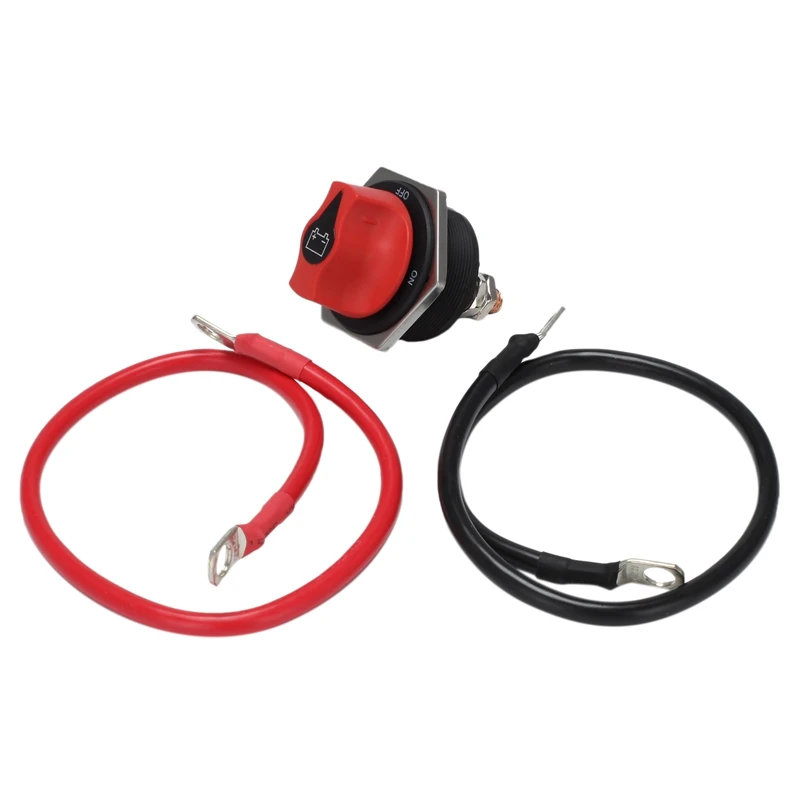 Battery Isolator Switch, 300A Battery Disconnect Master Cutoff Switch, For Marine Boat RV ATV UTV, With Power Cable
Battery Isolator Switch, 300A Battery Disconnect Master Cutoff Switch, For Marine Boat RV ATV UTV, With Power Cable
