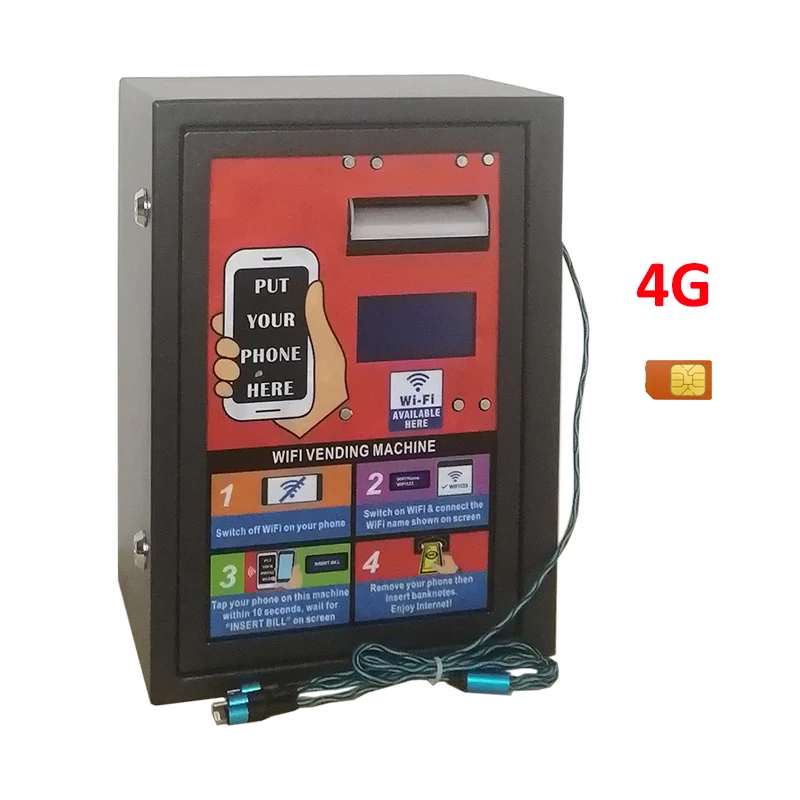 2021 New Products 24 Hours Self-service 4G Wall Mounted Banknote WiFi Kiosk Add Charging Cable Vending Machine
2021 New Products 24 Hours Self-service 4G Wall Mounted Banknote WiFi Kiosk Add Charging Cable Vending Machine