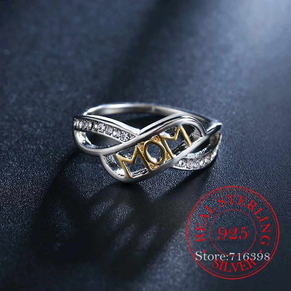 100% 925 Sterling Silver Jewelry Vintage Crystal Mom Silver Rings for Women Mum Mother's Day Gift Fashion Anel De Prata Bijoux
100% 925 Sterling Silver Jewelry Vintage Crystal Mom Silver Rings for Women Mum Mother's Day Gift Fashion Anel De Prata Bijoux
