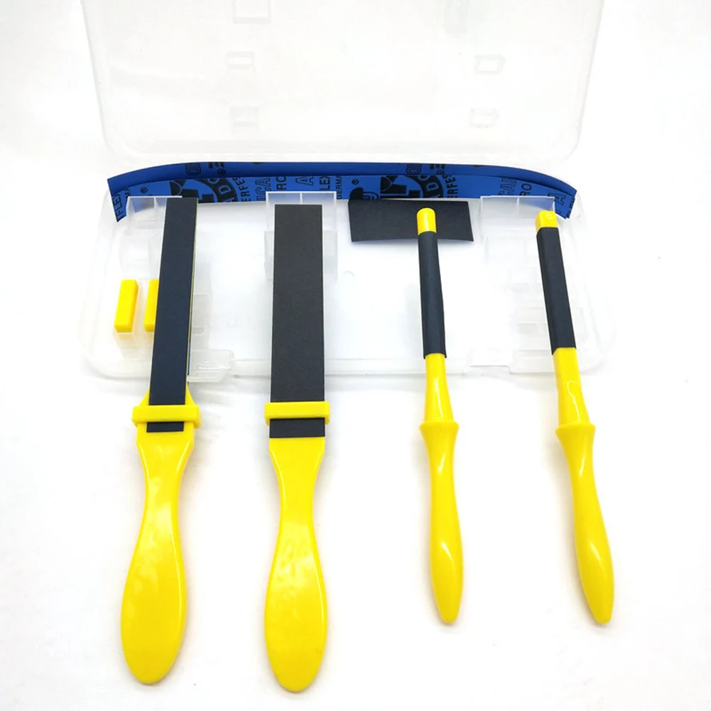 4Pcs Sandpaper Grinding Rod With Tool Box SandPaper Plastic Stick Polishing Sandpaper Kit Sanding Hand Tool Sanding Stick
4Pcs Sandpaper Grinding Rod With Tool Box SandPaper Plastic Stick Polishing Sandpaper Kit Sanding Hand Tool Sanding Stick