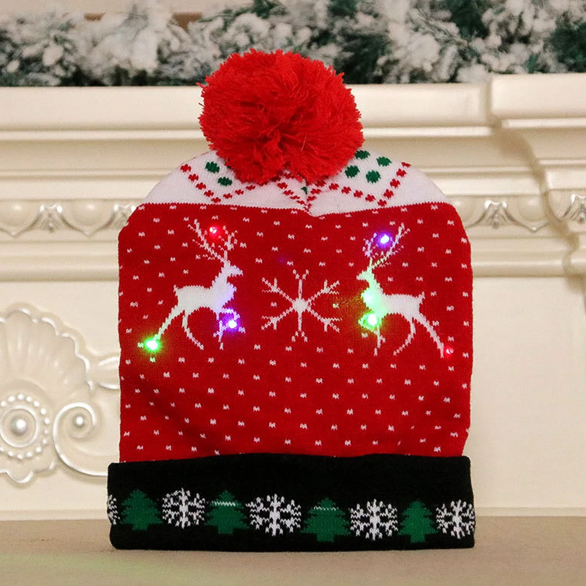 Led Christmas Beanie Knitted Sweater Warm Christmas Hat Beanie Light Up Hat For Children Adult Cap Gifts Party Kerstmis Caps
Led Christmas Beanie Knitted Sweater Warm Christmas Hat Beanie Light Up Hat For Children Adult Cap Gifts Party Kerstmis Caps
